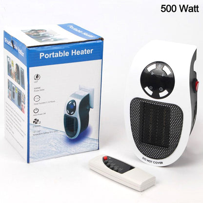 Electric Warmer Mini Fan Heater 500W Portable Wall Heater Ceramic Heating Radiator Body Hand Warmer Fan for Home Office