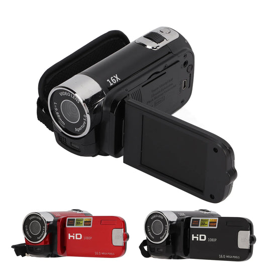 Digital Camcorders 2.7inch Color Screen 16X Zoom Video Camera Camcorder 16MP Portable 270° Rotation Full HD 1080P for Gifts