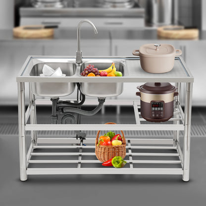 Restaurant Kitchen Sink Free Standing Commercial Kitchen Sink Set Stainless Steel Sink