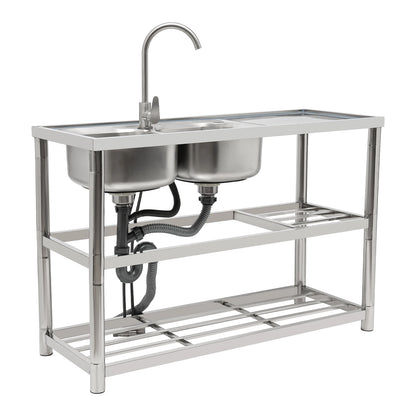 Restaurant Kitchen Sink Free Standing Commercial Kitchen Sink Set Stainless Steel Sink