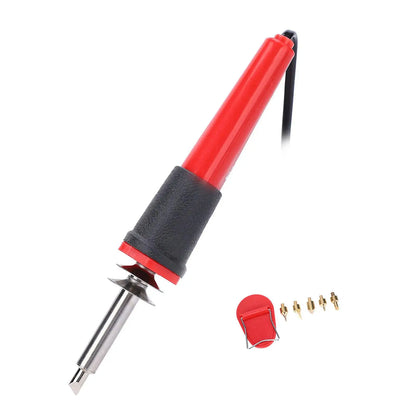 40W Electric Soldering Iron & Wood Burning Pen Engraving Tool - Pyrography Set for Crafting & Carving
