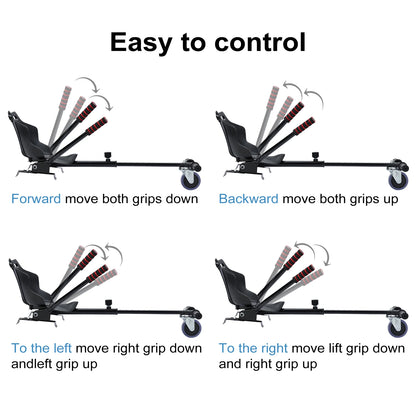 Hoverboard Seat Attachment For 6.5 -10 Inch Hover Board Go Kart Conversion Kit Accessory Go-Cart For Kids Or Adults ﻿