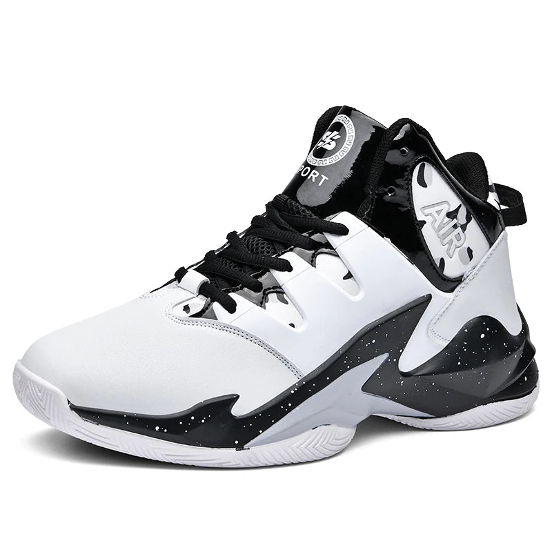 Men's  basketball shoes, breathable and non slip outdoor sports shoes, walking and running basketball shoes