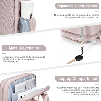 Travel Backpack Women Carry On Backpack, College Backpack for Women 15.6 Inch Laptop Backpack, Nurse Teacher Backpack, Men's Bag