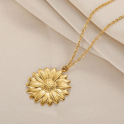You Are My Sunshine Open Locket Sunflower Pendant Necklace Boho Jewelry Best Friendship Gifts Bff Letter Necklace Collier