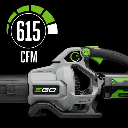 EGO Power+ LB6153 615 CFM 56-Volt Lithium-ion Cordless Blower with 4.0Ah Battery and Charger Included,Black