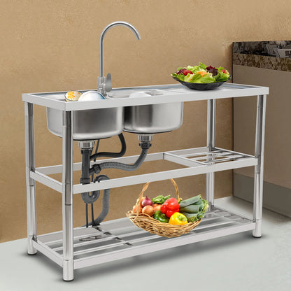 Restaurant Kitchen Sink Free Standing Commercial Kitchen Sink Set Stainless Steel Sink