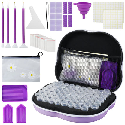 Diamond Painting Storage Boxes 70 Grid DIY 5d Diamond Painting Tool Bead Storage Large Capacity Set for Jewelry Bead Rhinestones