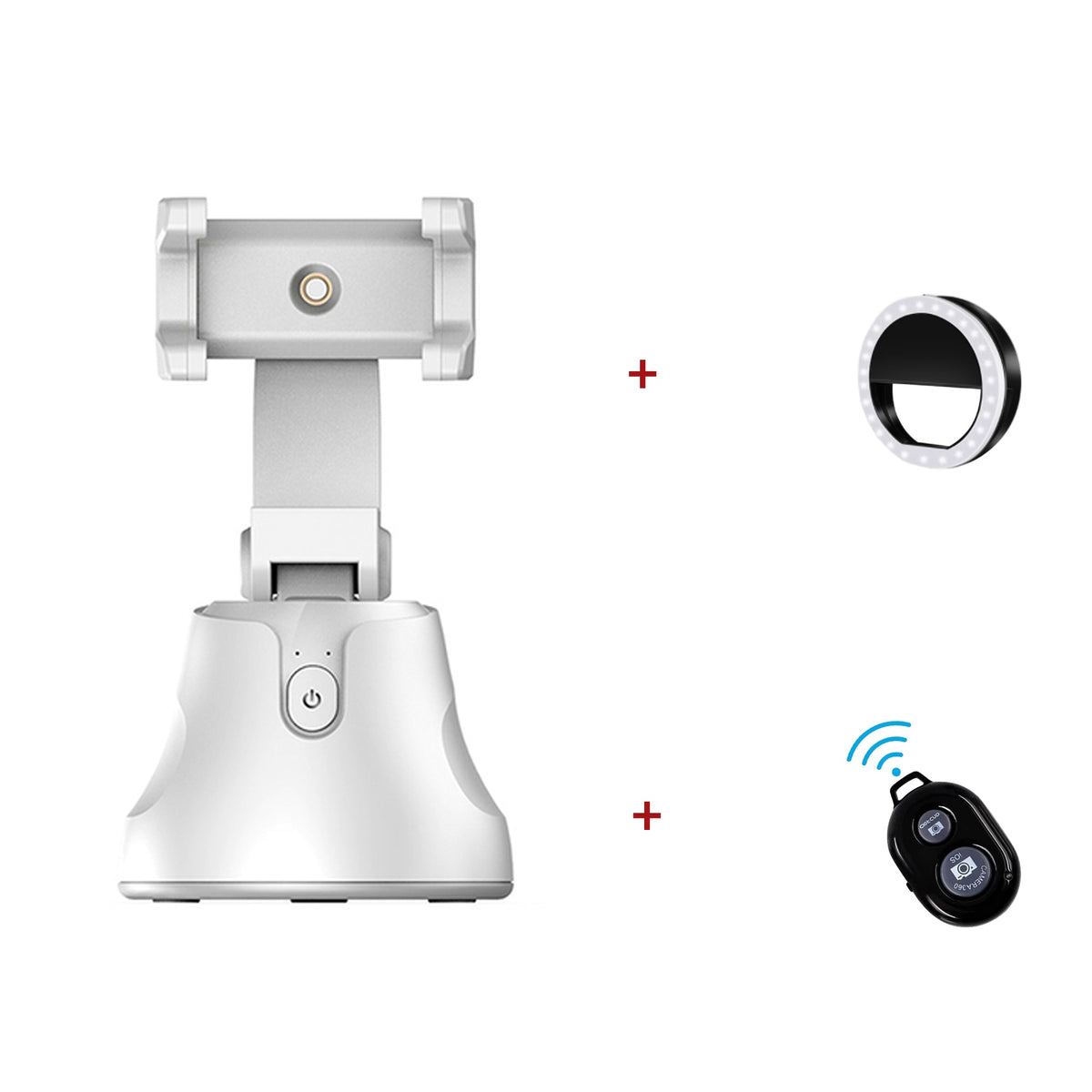 Portable All-in-one Auto Smart Shooting Selfie Stick ,  360 Rotation Auto Face Tracking Object Tracking vlog Camera Phone Holder