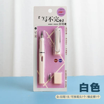 Children's Infinity Pencil Cheap School Supplies Cute Korean Stationery Free Shipping Item HB 0.5mm Mechanical Eternal Pencil