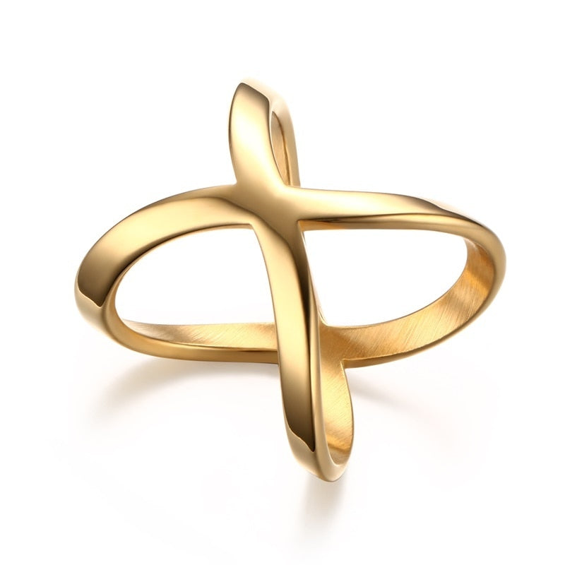 Simple Chevron V Shape Ring For Party 316L Stainless Steel Fashion Jewelry Rings For Women