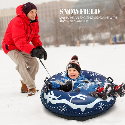 Universal Inflatable Ski RingWaterproof Winter Inflatable Snow Tube PVC Inflatable Skiing Circle Rings Outdoor Sports