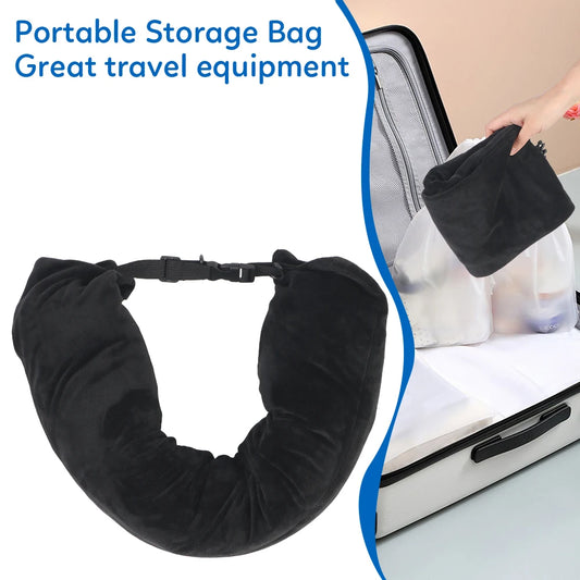 Soft Tube Neck Pillow Packable Portable U Shaped Pillow Fillable Clothes Neck Pillows Travel Neck Pillowcase