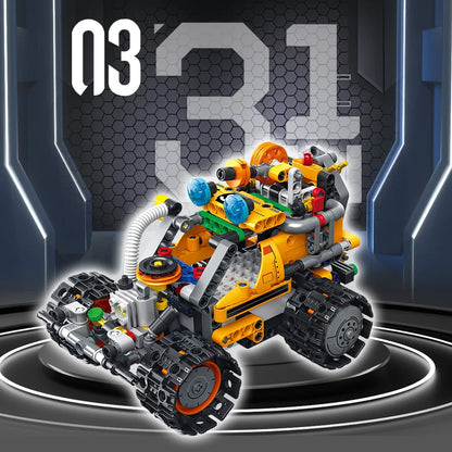 3 in 1 STEM Building Blocks Set,Remote/APP Controlled Robot Toy Coding Set for Kids Ages 8-16,588pcs