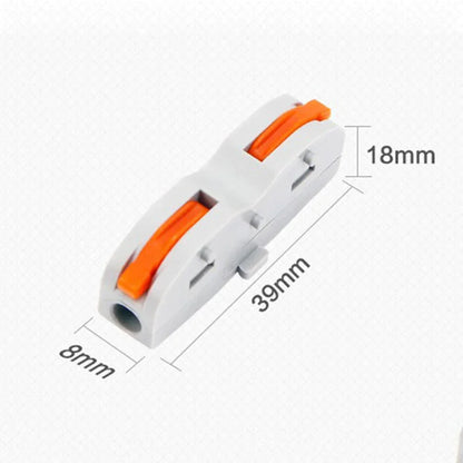 STONEGO Quick Wire Connectors for Stranded/Solid Core Wire Reusable One-to-One Terminal Block Splicing Connectors