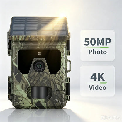 Solar Trail Camera 50MP 4K