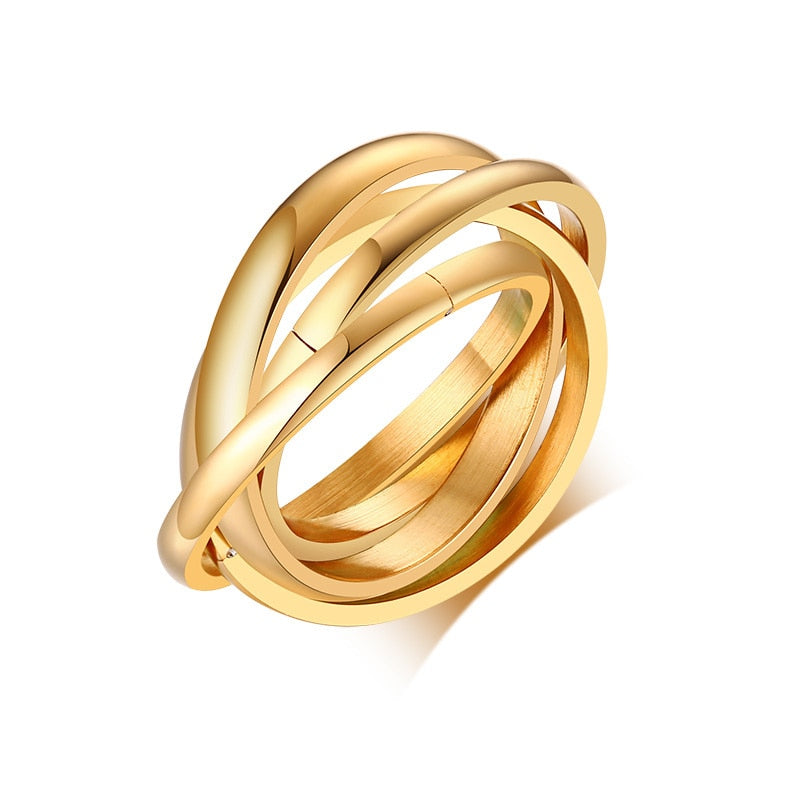 Simple Chevron V Shape Ring For Party 316L Stainless Steel Fashion Jewelry Rings For Women