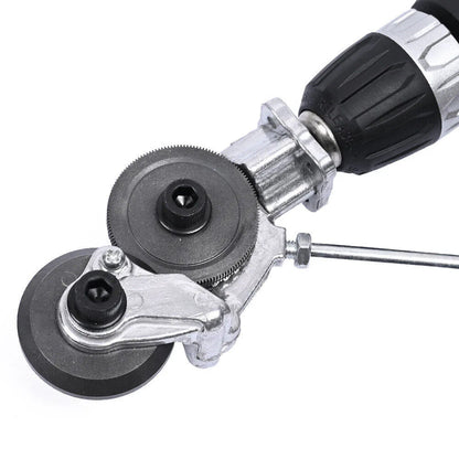 Electric Drill Cutter Metal Sheet Cutter Nibbler Double Headed Iron Metal Sheet Cutter Free Cutting Tool