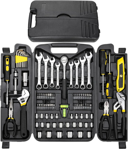 95 Piece Tool Kit Professional Auto Repair Tool Set Combination Package Socket Wrench with Most Useful Mechanics Tools