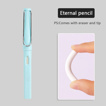 Eternal pencil For Kids Cute Pens Painting Art Office&School Supplies Infinity Pencils Tips Refill Set Stationery