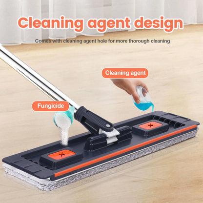 Floor washing mop,, Mop Buckets Separate Clean and Dirty Water,with Bucket Hand Free Lazy Cleaning Mop House Cleaning