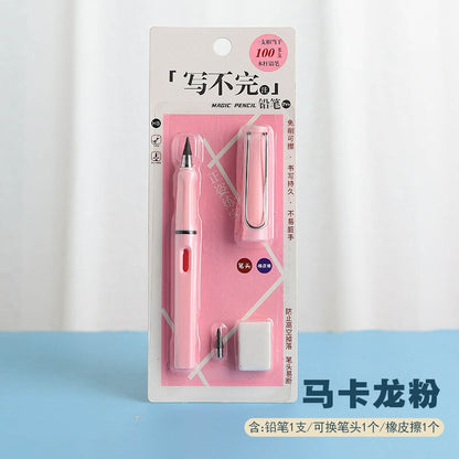 Children's Infinity Pencil Cheap School Supplies Cute Korean Stationery Free Shipping Item HB 0.5mm Mechanical Eternal Pencil