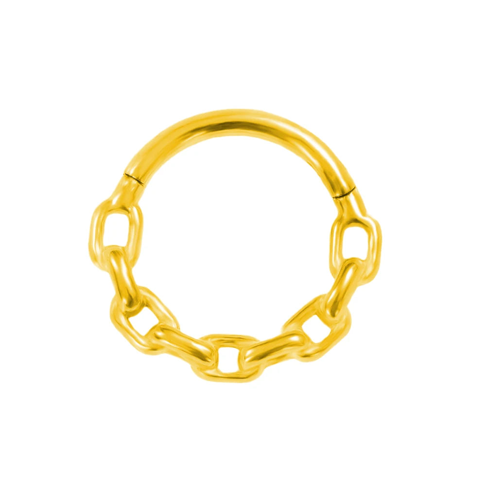 Flowers Nose Ring Septum 100% 316L Surgical Steel Zircon Clicker Daith Piercing Ear Cartilage Helix Hoop Flowers Water Drops