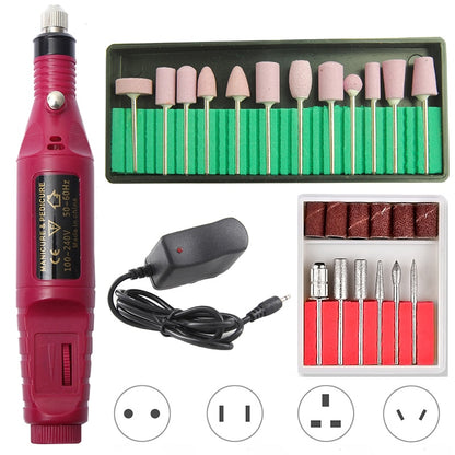 20000RPM Electric Nail Drill Machine Manicure Drill Pedicure Drill Salon Nail Drill Machine Professional Nail Drill Machine Set