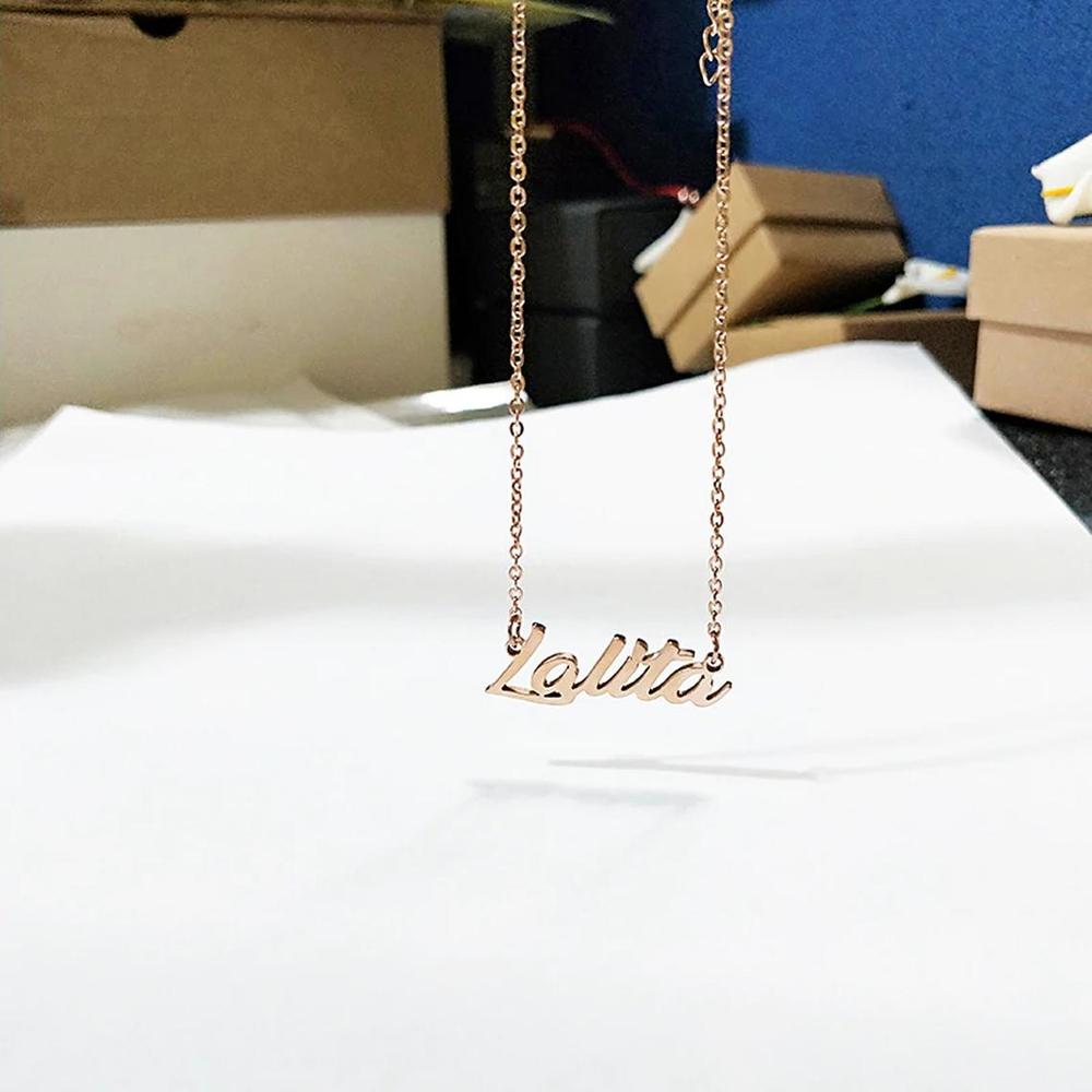 Customized Baby Necklace For Little Girl Boy Personalized  Name Stainless Steel Chain Children&#39;s Choker Mommy Jewelry Gifts