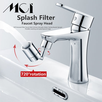 720 Degree Universal Splash Filter Faucet Spray Head Wash Basin Tap Extender Adapter Kitchen Tap Nozzle Flexible Faucets Sprayer