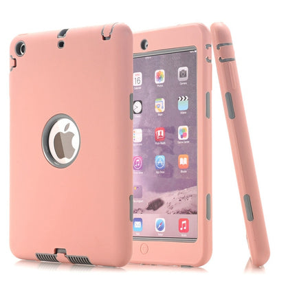 3 in1 Anti-slip Hybrid Case For iPad Mini 1/2/3 Retina Protective Heavy Duty Rugged Shockproof Resistance Cover For iPad Mini