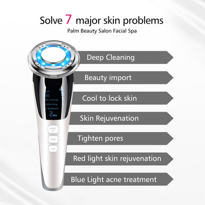 7in1 RF&amp;EMS Radio Mesotherapy Electroporation lifting Beauty LED Photon Face Skin Rejuvenation Remover Wrinkle Radio Frequency