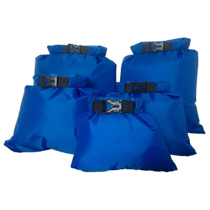 5pcs Waterproof Dry Bag Outdoor Beach Buckled Storage Sack Travel Drifting Swimming Snorkeling Bags Accessories