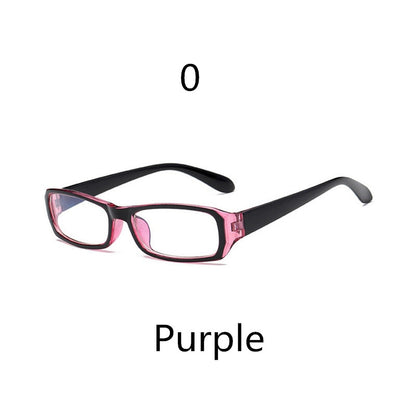 Elbru Anti-blue Light Square Myopia Glasses Women Men Finished Nearsighted Eyeglasses Diopter -1.0to -4.0 Unisex