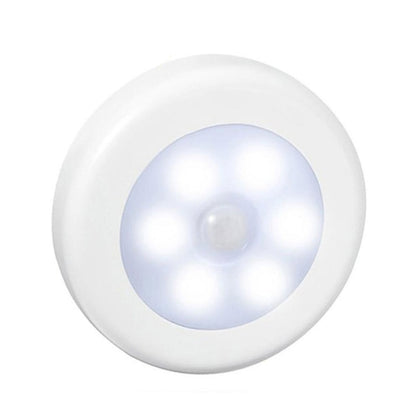Motion Sensor Night Lights Bedroom Decor Lamp 6LED Kitchen Wireless Cabinet Light Staircase Closet Room Aisle Lighting Wall Lamp