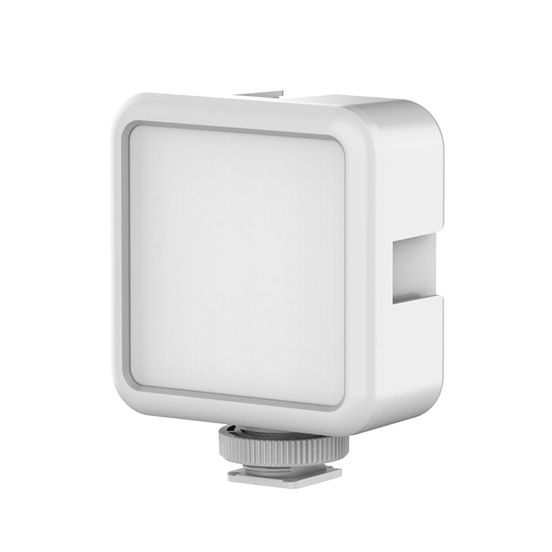 Ulanzi VL49 Mini LED Video Light Dimmable Vlog Light with 3 Cold Shoe Mount Mic Built-in 2000 mAh Battery Type C Charge Light