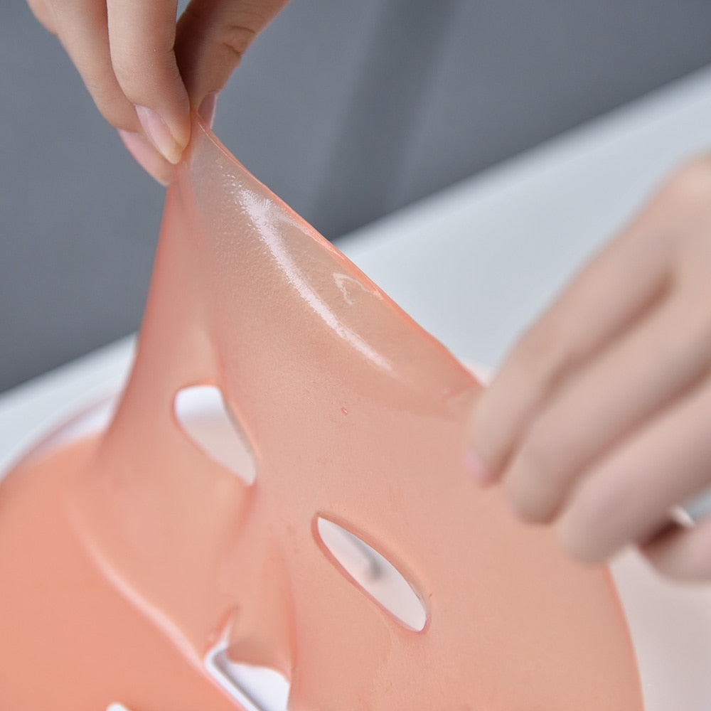 Electrical Automatic Fruit Mask Machine DIY Natural Fruit Vegetable Milk Facial Masker Maker With 32 pcs Collagen Tablets