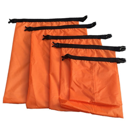 5pcs Waterproof Dry Bag Outdoor Beach Buckled Storage Sack Travel Drifting Swimming Snorkeling Bags Accessories