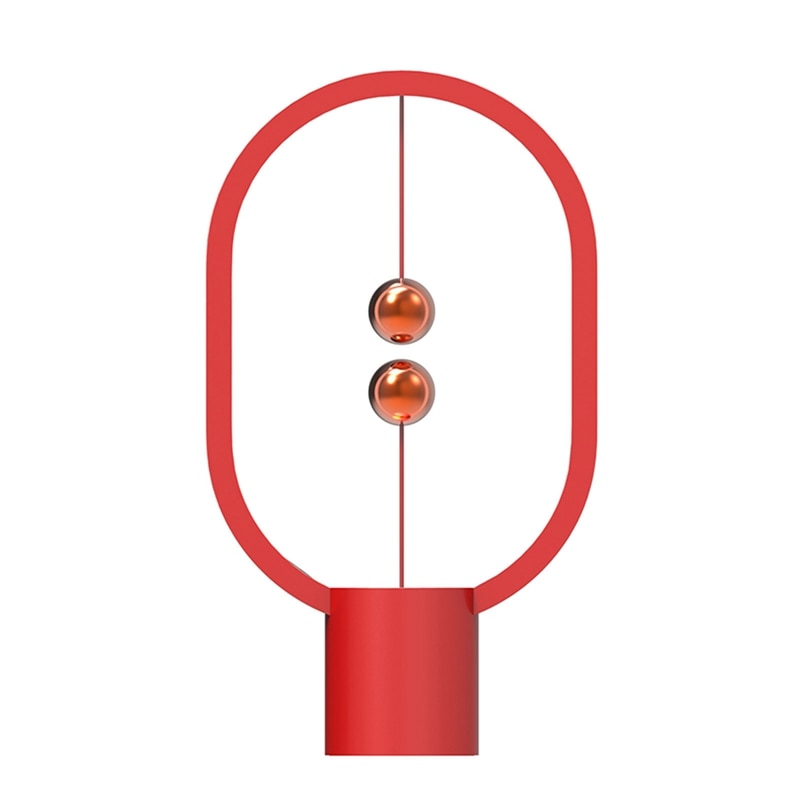 USB Rechargeable Mini HENGPRO Balance LED Table Lamp Ellipse Magnetic Mid-air Switch Eye-Care Night Light Touch Control
