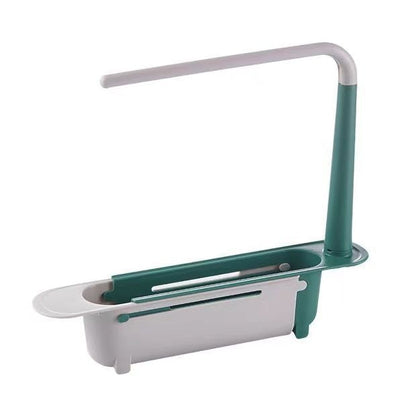 Telescopic Sink Drain Rack Soap Sponge Holder Organizer Sink Shelf Hanger Expandable Storage Basket Kitchen Tool