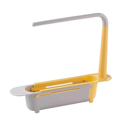 Telescopic Sink Drain Rack Soap Sponge Holder Organizer Sink Shelf Hanger Expandable Storage Basket Kitchen Tool