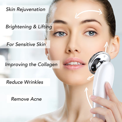 7 in 1 Face Massager RF &amp; EMS Microcurrent Lifting Machine LED Skin Rejuvenation Wrinkle Remover Anti-Aging Facial Beauty Device