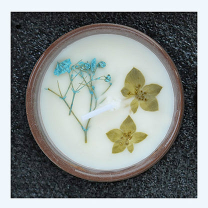 Flower Aromatherapy Candle Soy Wax Home Decorative Scented Candles Birthday Wedding Party Home Decoration Aroma Candles in A Jar