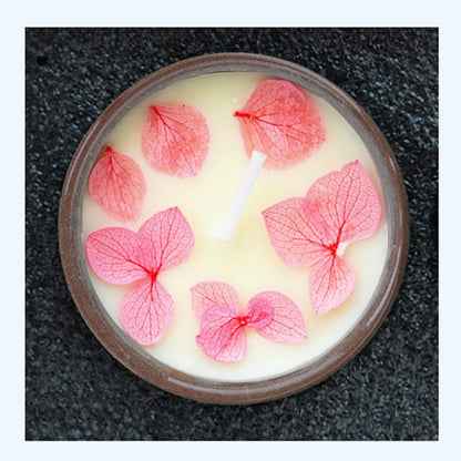 Flower Aromatherapy Candle Soy Wax Home Decorative Scented Candles Birthday Wedding Party Home Decoration Aroma Candles in A Jar