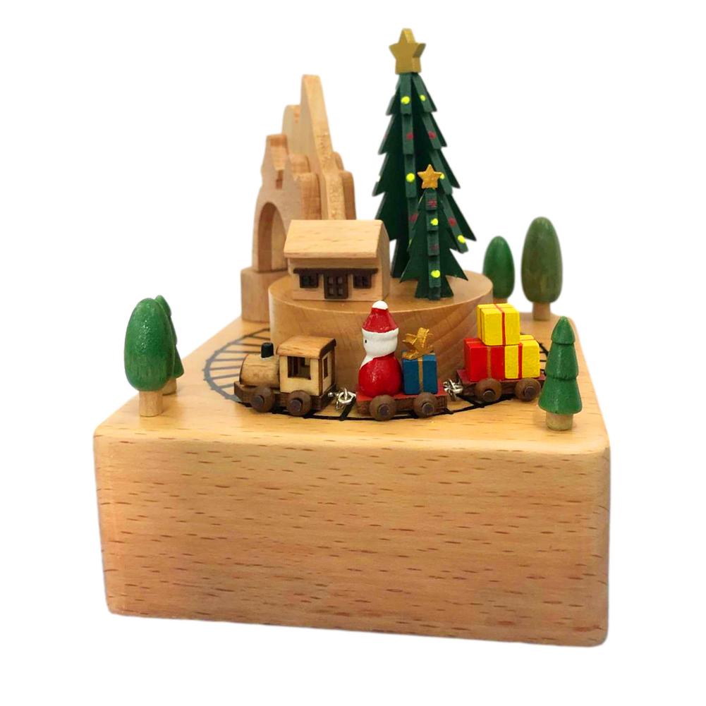 Music Box For Girls 7 Kinds Wooden Music Box Christmas With Comfortable Touching Music Box For Boys Men Women Kids Toddler