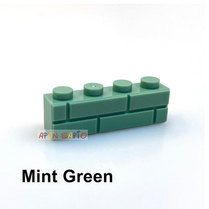 50pcs DIY Building Blocks Thick wall Figures Bricks 1x4 Dots Educational Creative Size Compatible With Brands Toys for Children