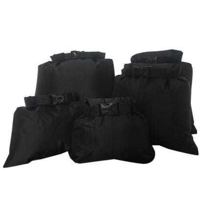 5pcs Waterproof Dry Bag Outdoor Beach Buckled Storage Sack Travel Drifting Swimming Snorkeling Bags Accessories