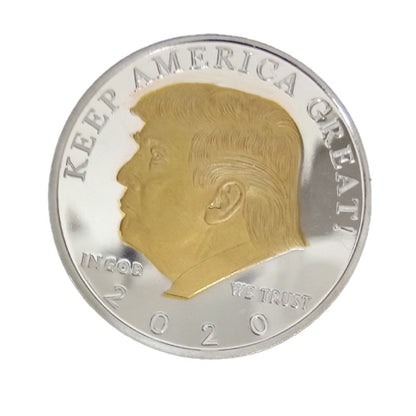 US Donald Trump Gold Commemorative Coin 'Second Presidential Term 2021-2025 IN GOD WE TRUST' Collectible Decorative Coins 2017.