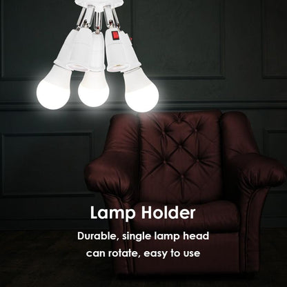 E27 Splitter 2/3/4/5 Heads Lamp Base Adjustable LED Light Bulb Holder Adapter Converter Socket High Quality Lamp Bulb Holder