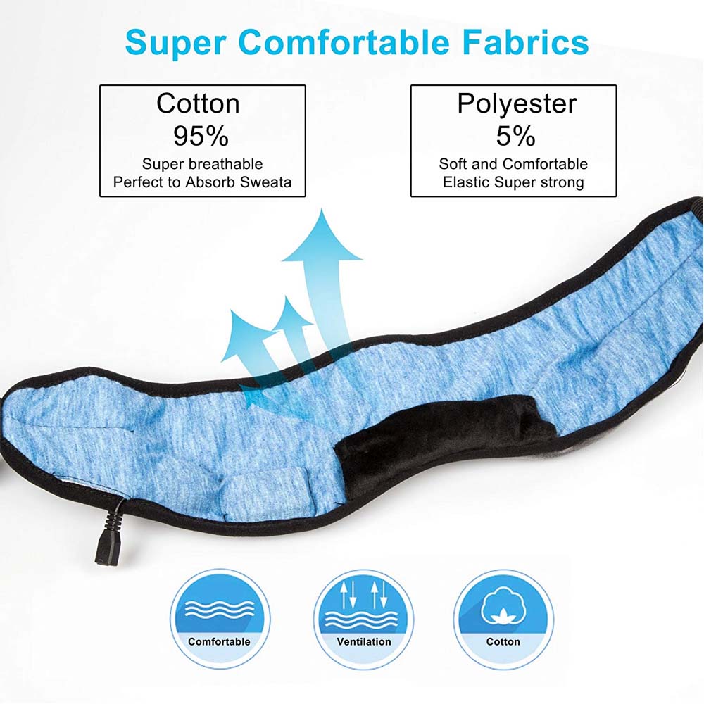 JINSERTA Wireless Stereo Bluetooth Earphone Sleep Mask 5.0 Bluetooth Sleep Soft Earphones Support Handsfree Sleeping Eye Mask